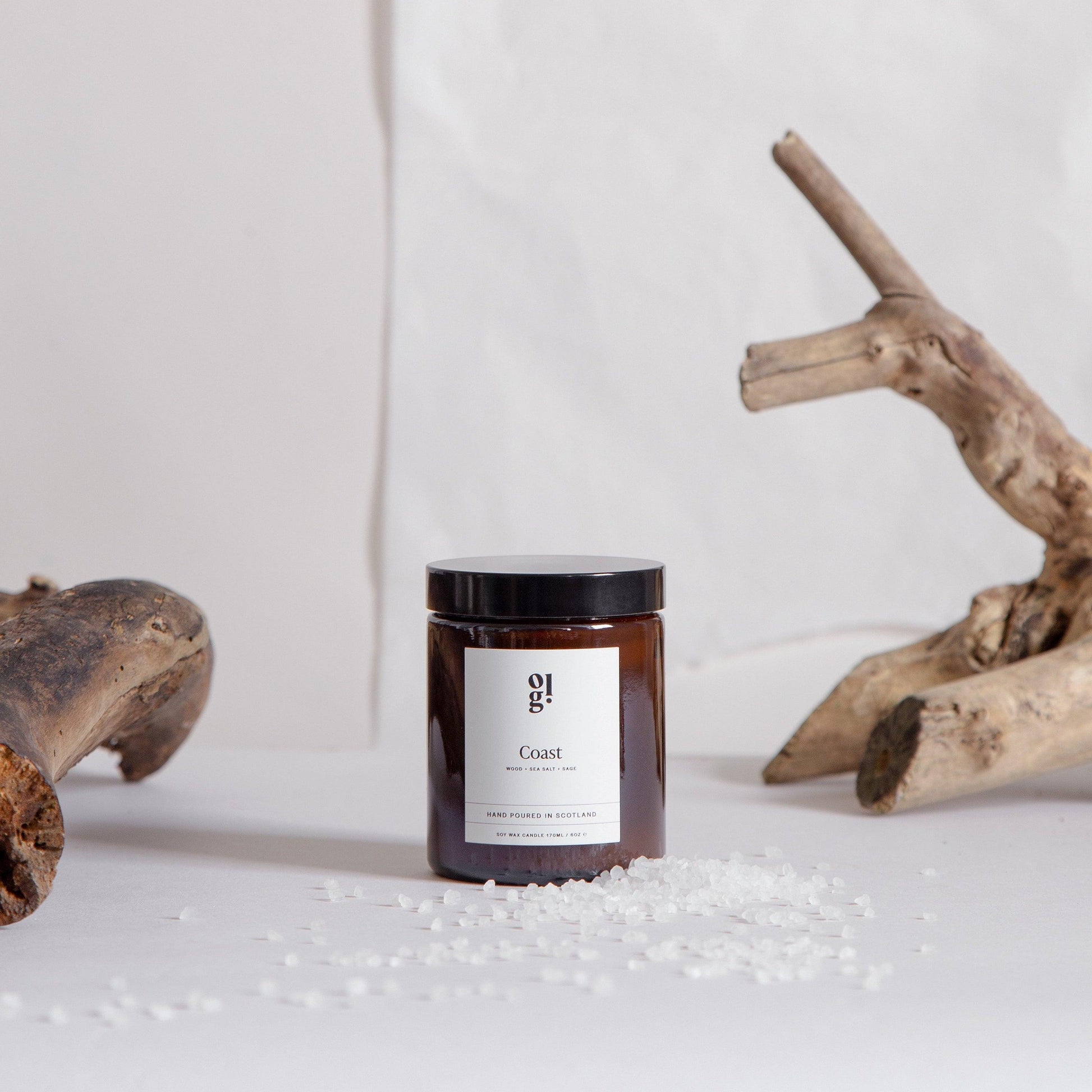 Coast - Wood, Sea Salt & Sage Candle - ooolife