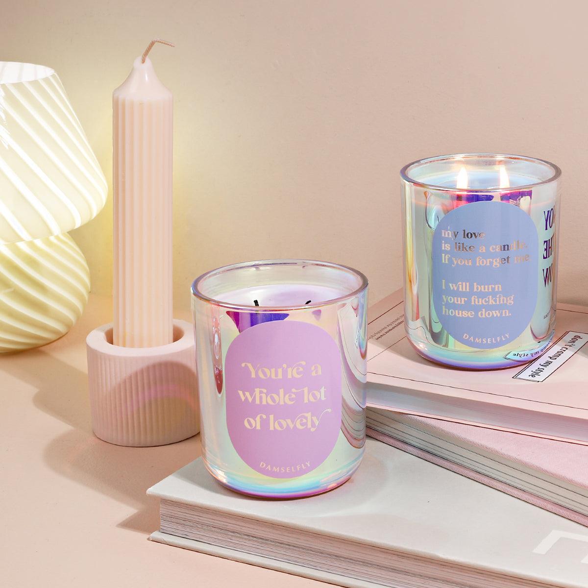 Hologram Candle - You're a whole lot of lovely - ooolife